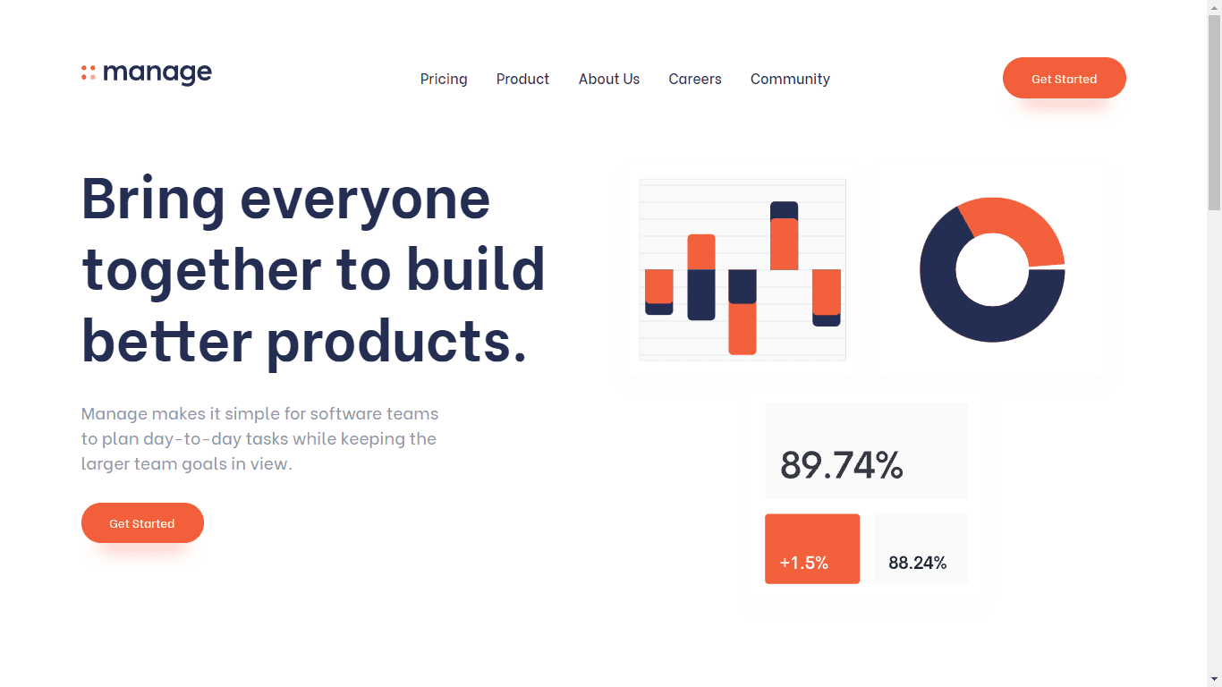 Manage Landing Page